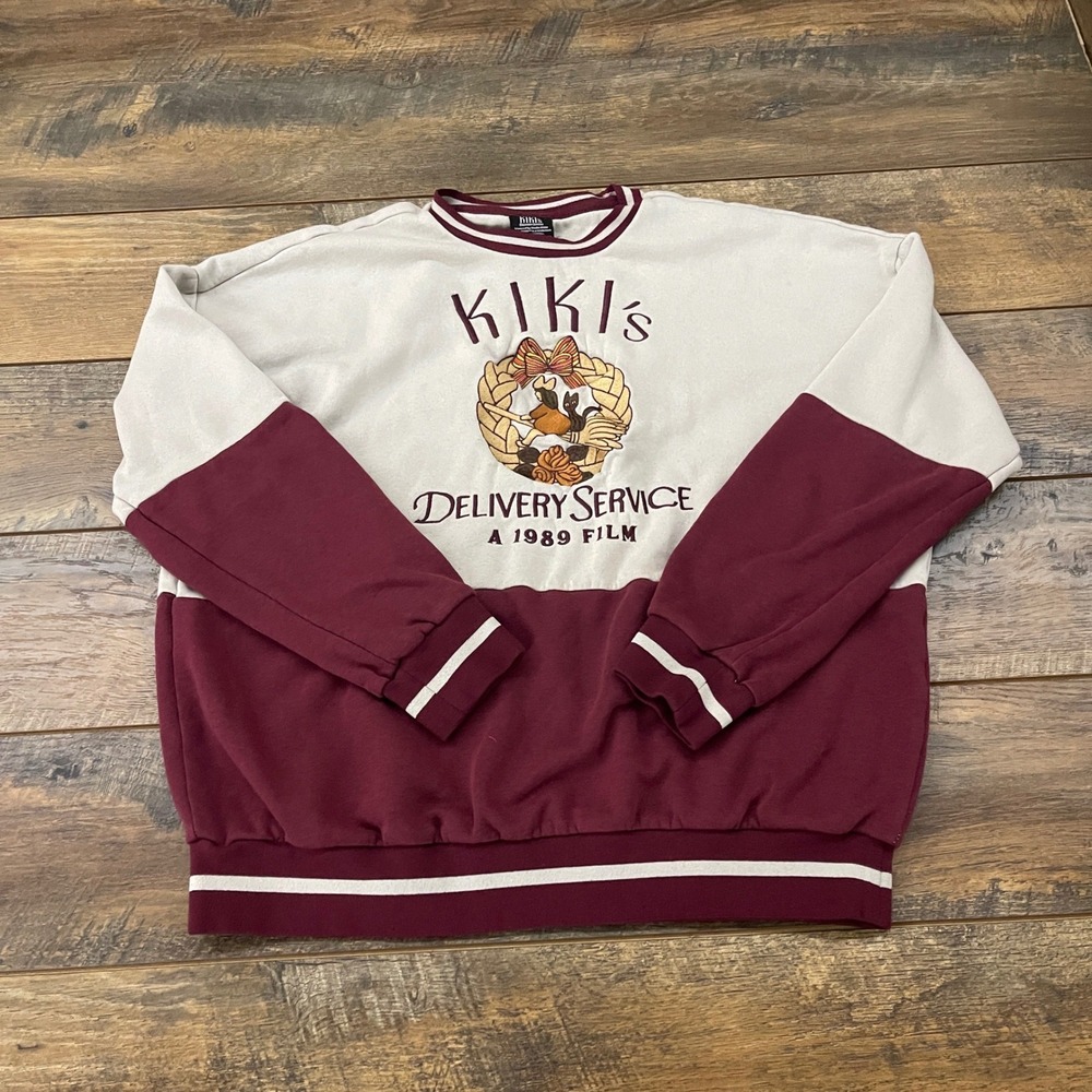 Studio Ghibli Kikis Delivery Service Sweatshirt Gigi Cat Small Cozy Embroidered